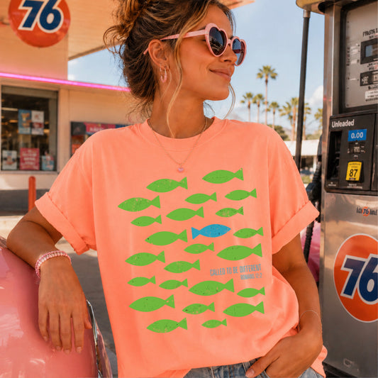 Called To Be Different Christian Comfort Color Graphic Tee