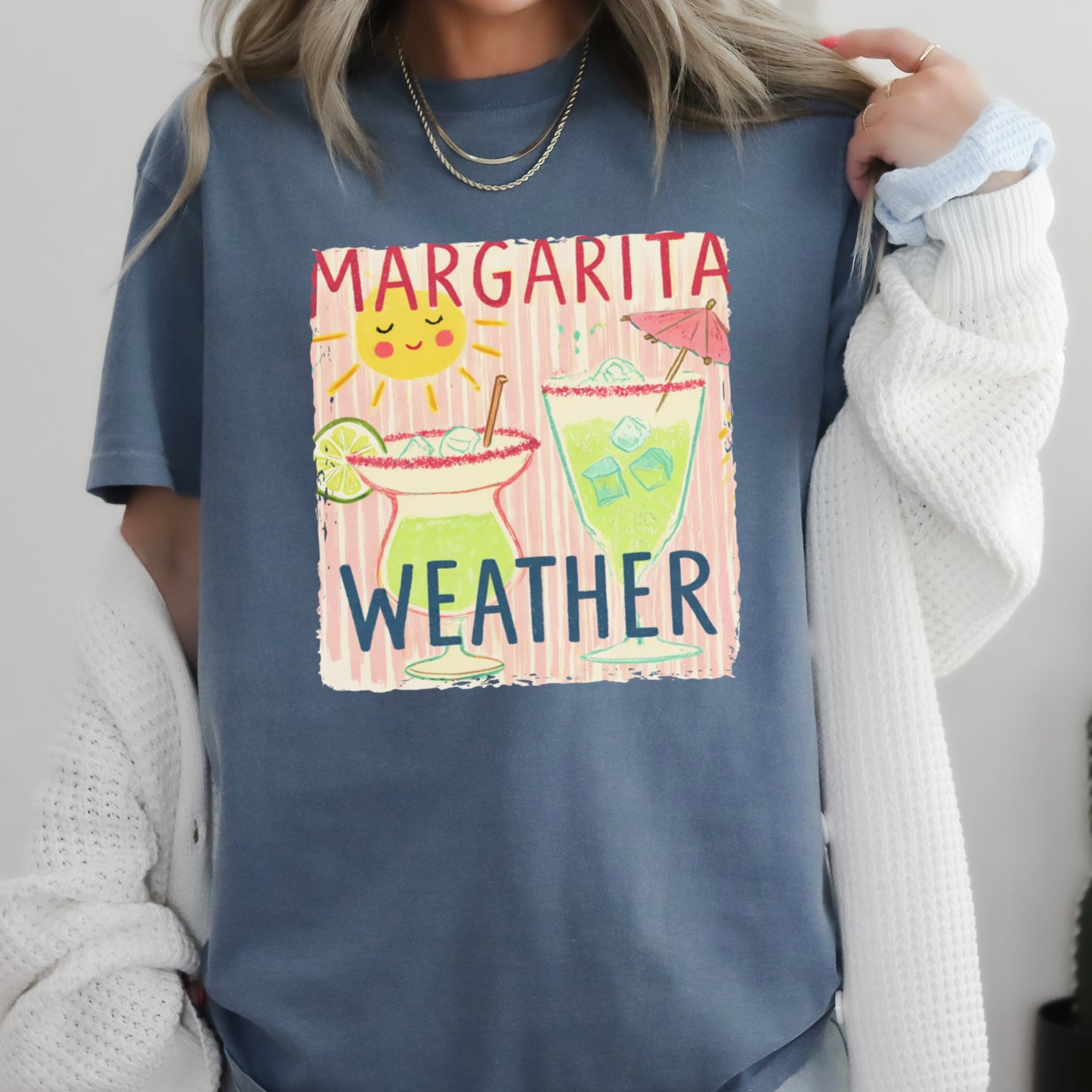 Margarita Weather Comfort Color Graphic Tee