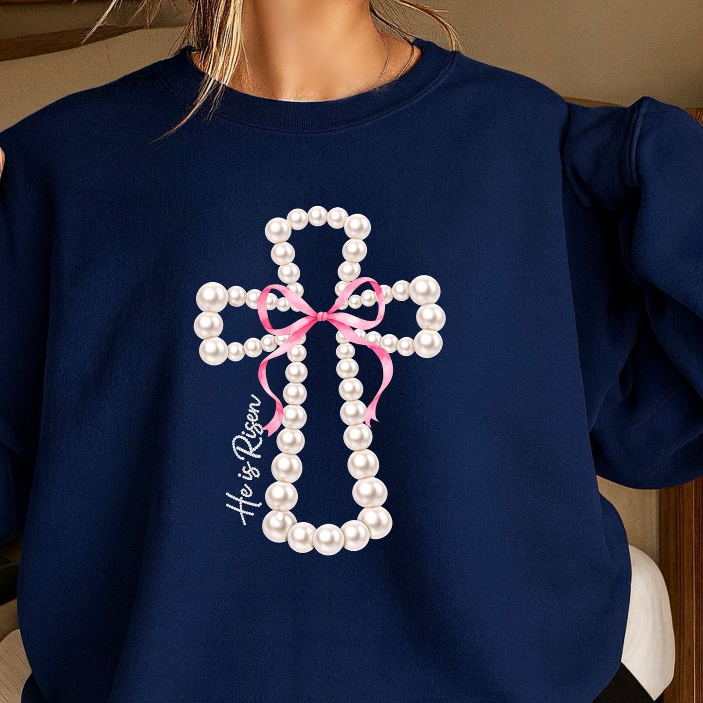 He Is Risen Easter Crewneck Sweatshirt