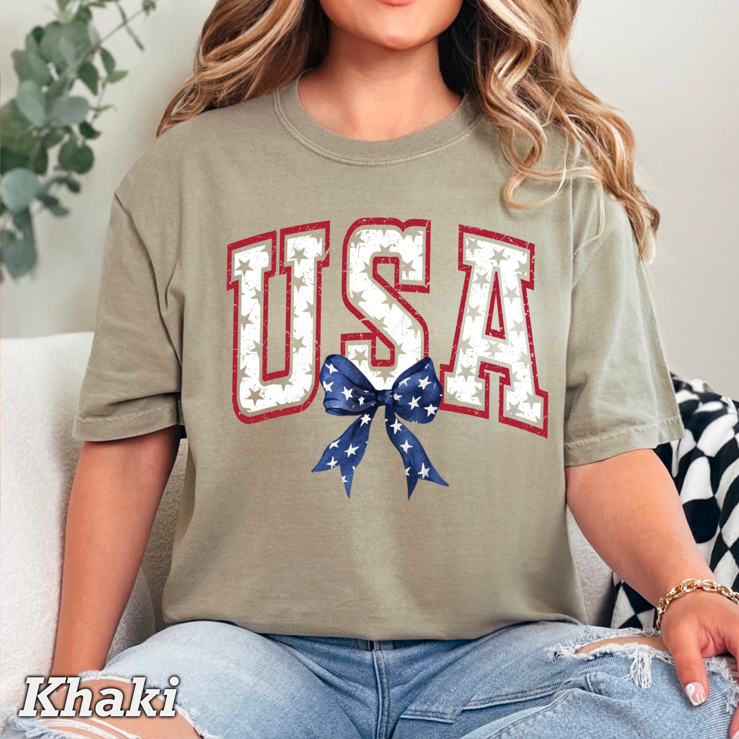 USA Patriotic Comfort Color Graphic Tee