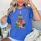 Bow Christmas Tree Comfort Color Graphic Tee