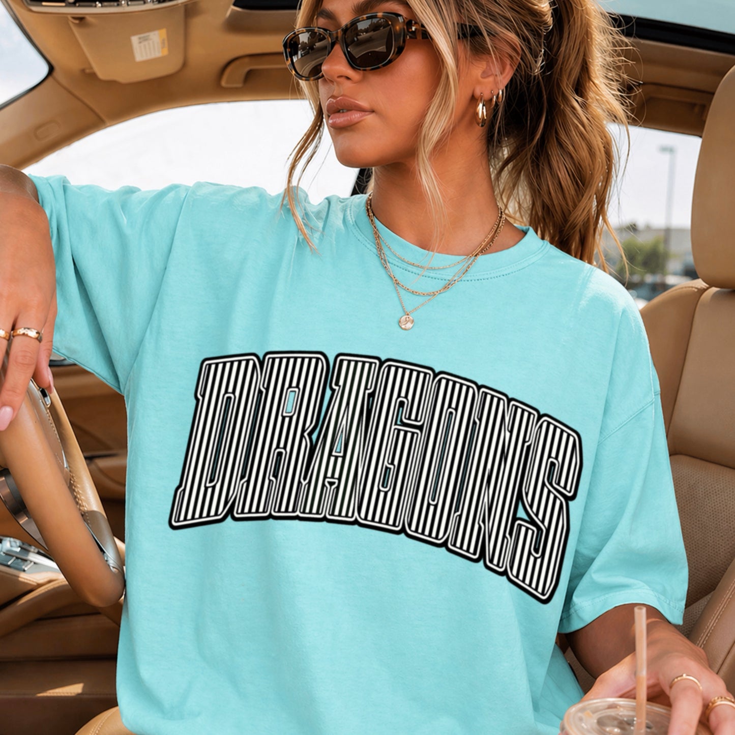 Dragons Comfort Color Graphic Tee