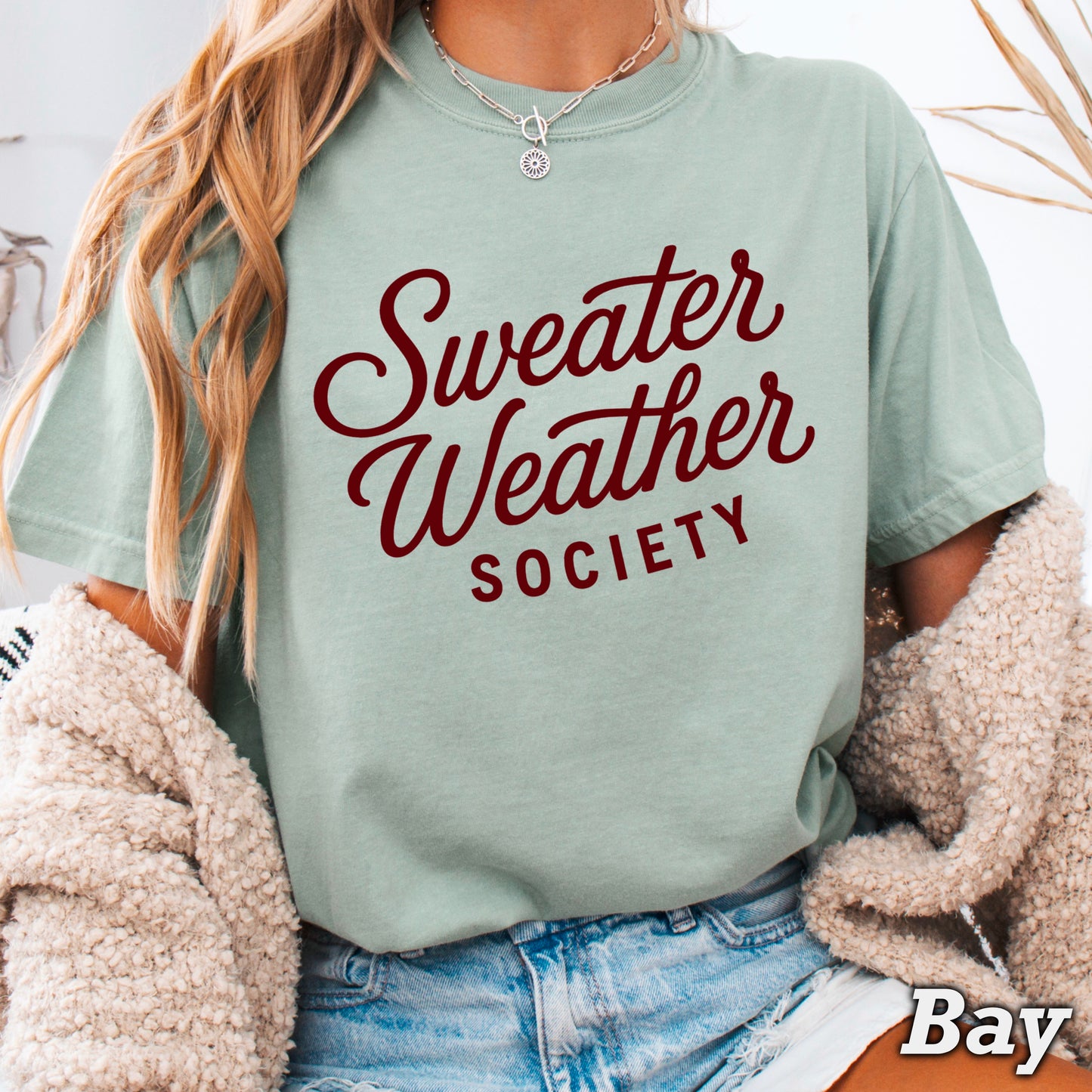 Sweater Weather Society Comfort Color Graphic Tee