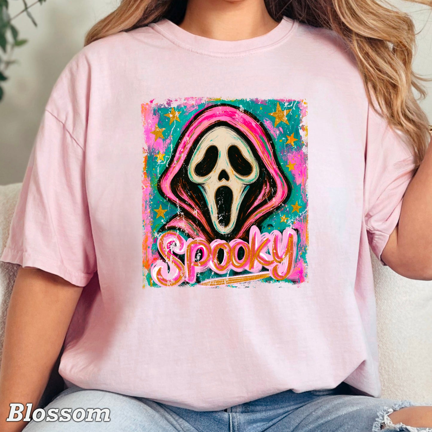 Spooky Floral Comfort Color Graphic Tee