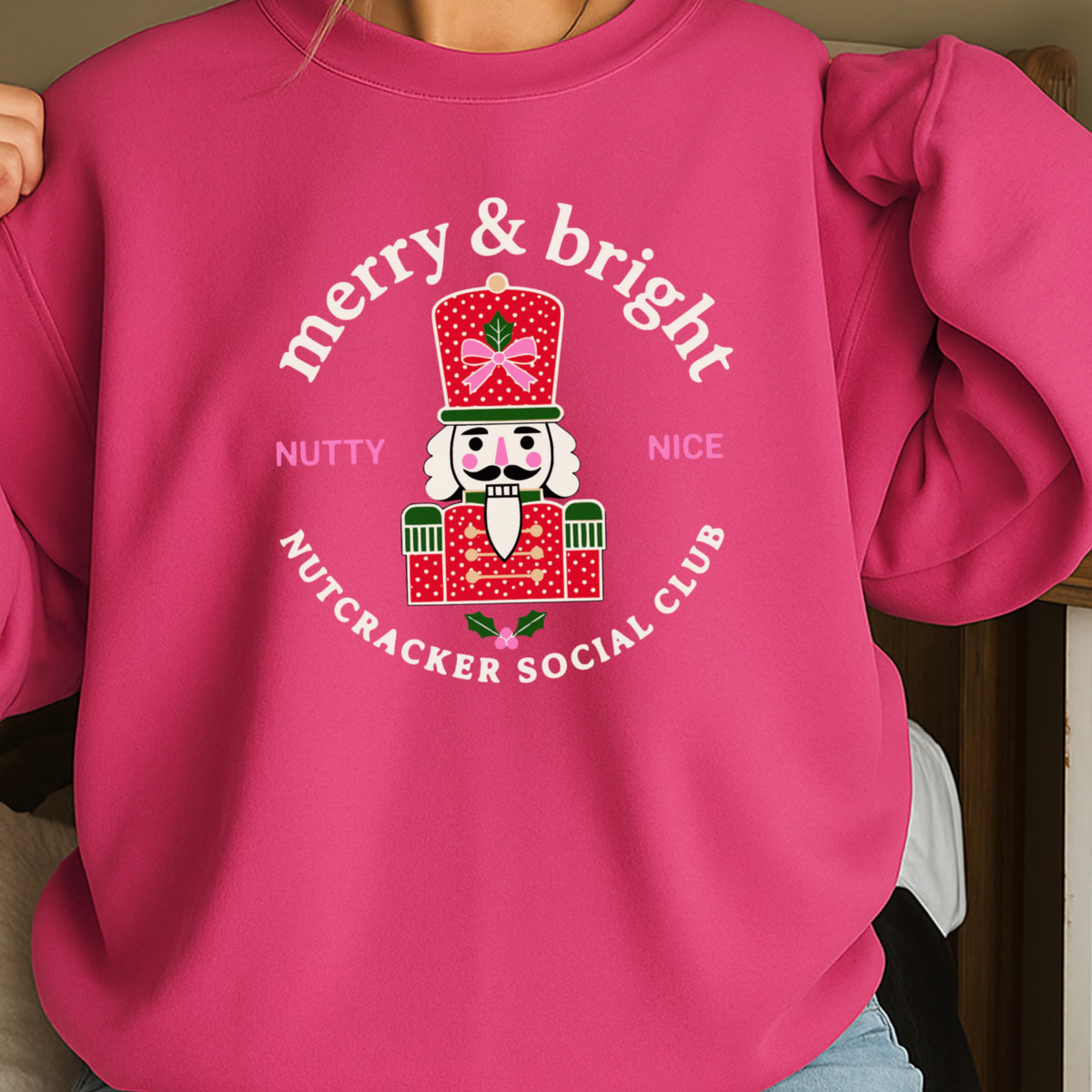 Nutcracker Social Club Christmas Crewneck Sweatshirt