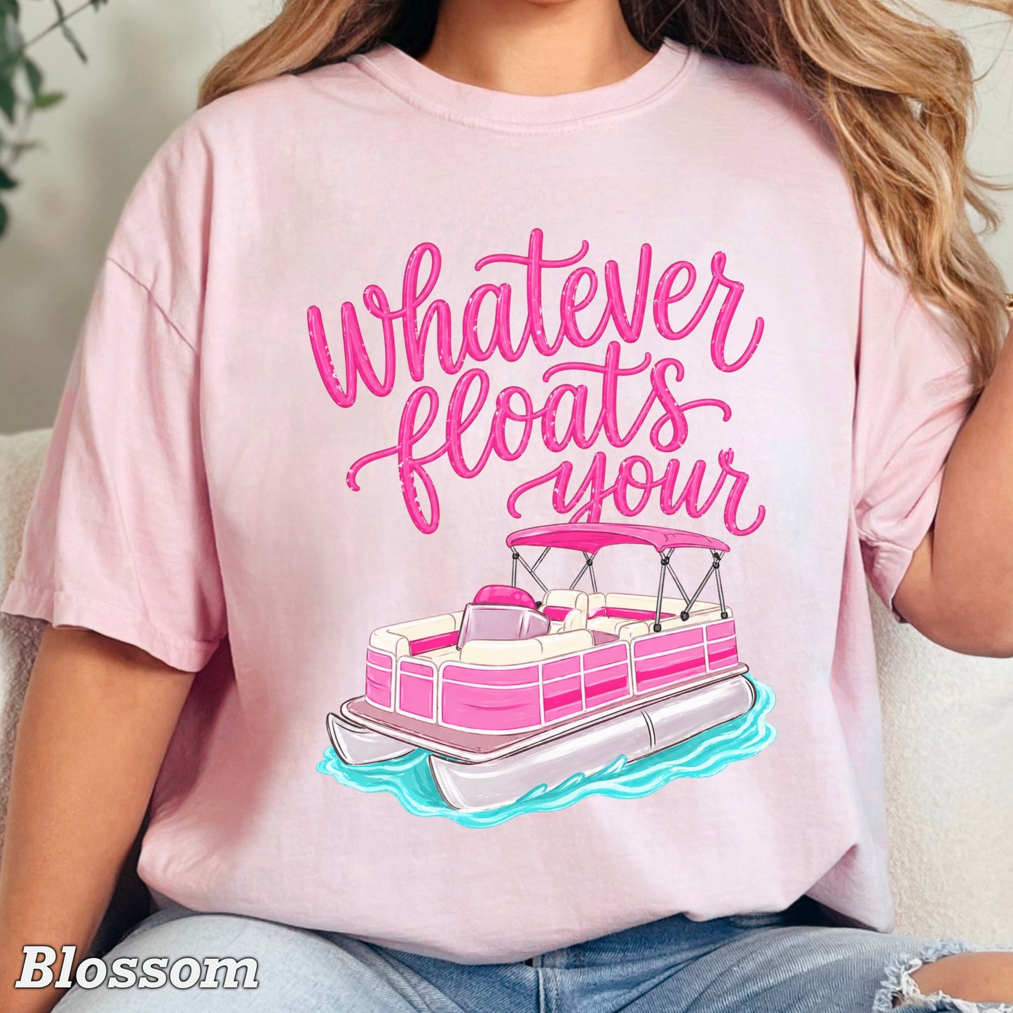 Whatever Floats Your Boat Comfort Color Graphic Tee