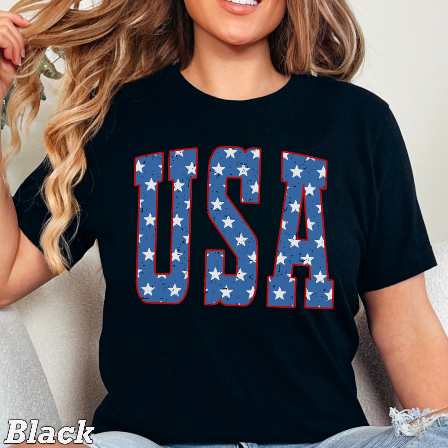 USA Patriotic Comfort Color Graphic Tee