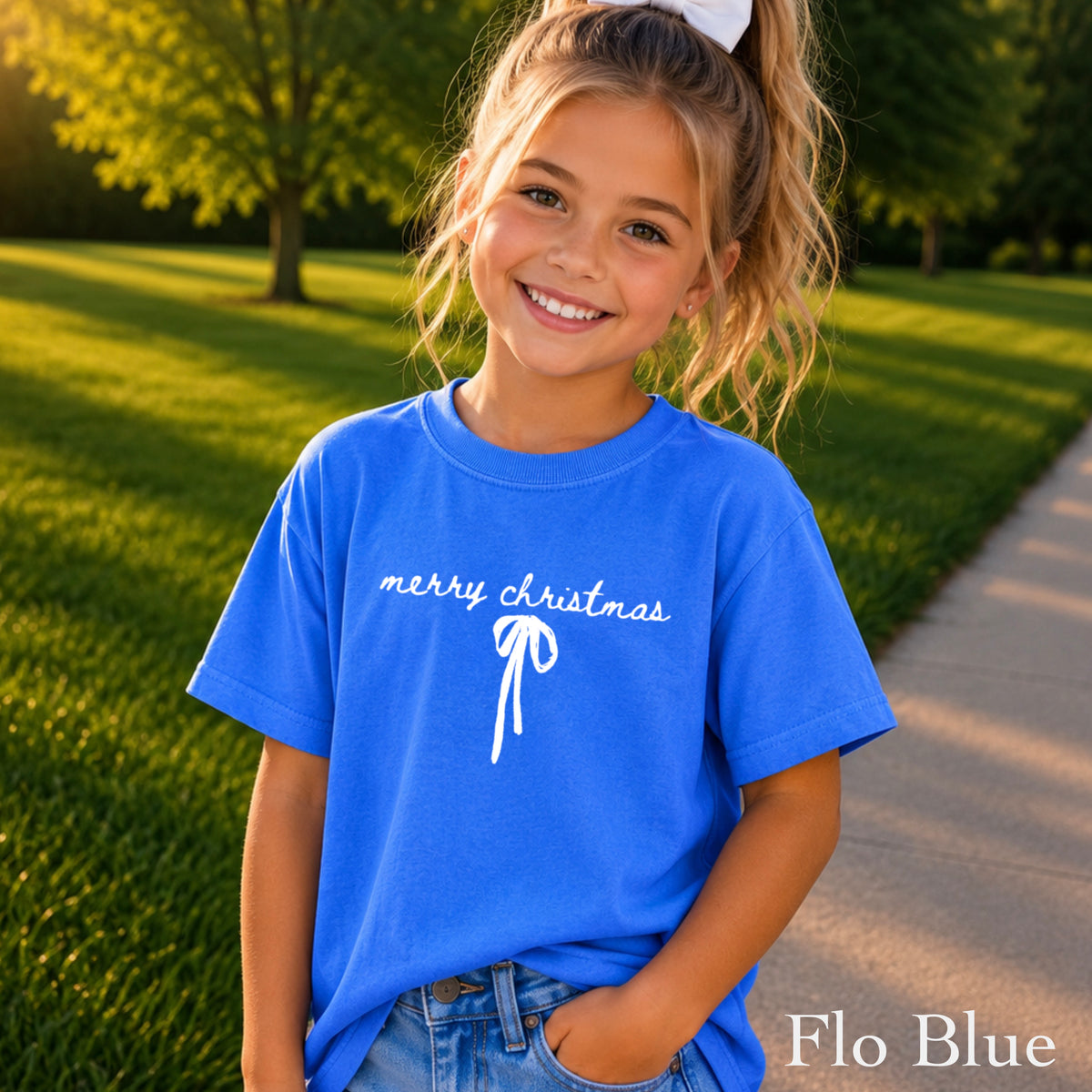 Merry Christmas Youth Comfort Color T-Shirt