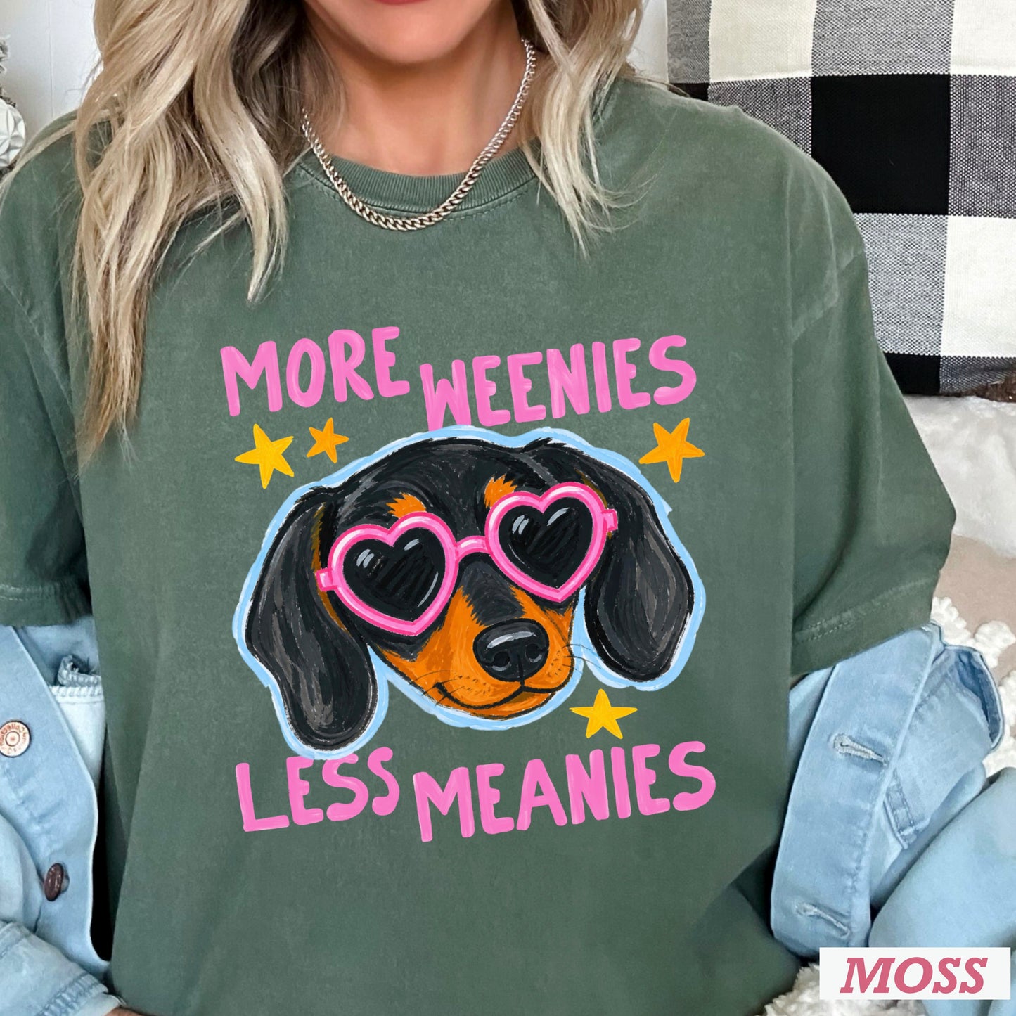 More Weenies Less Meanies Comfort Color Graphic Tee