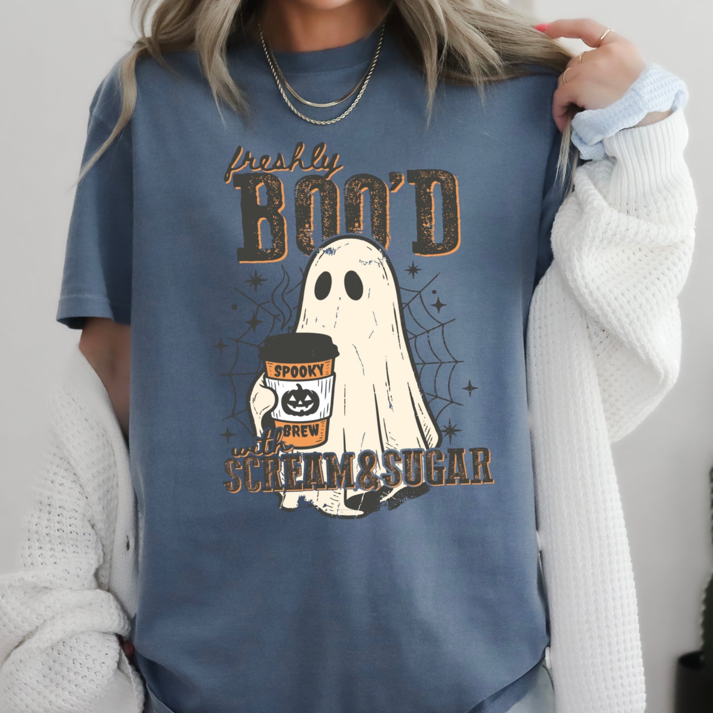 Freshly Boo’d Halloween Comfort Color Graphic Tee