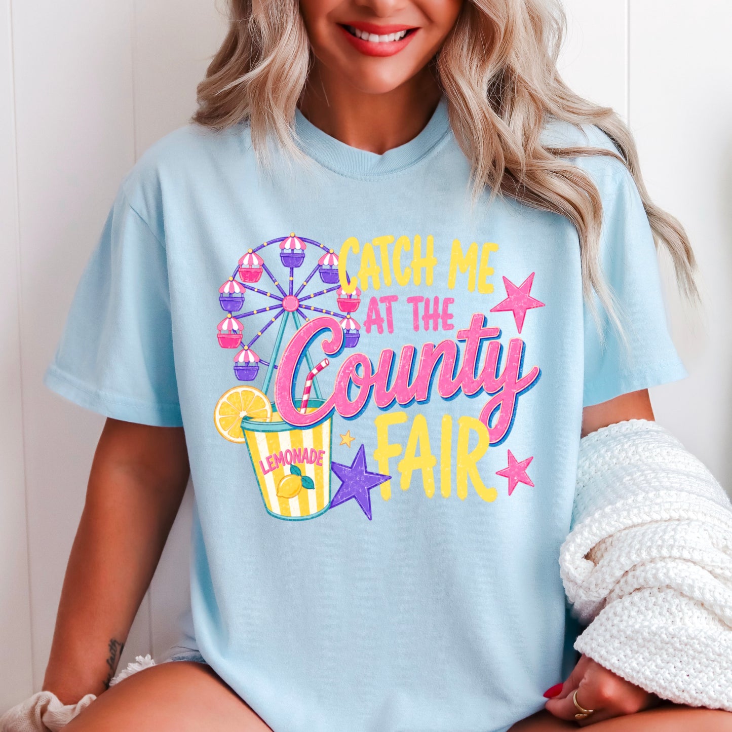 Catch Me At The County Fair Comfort Color Graphic Tee