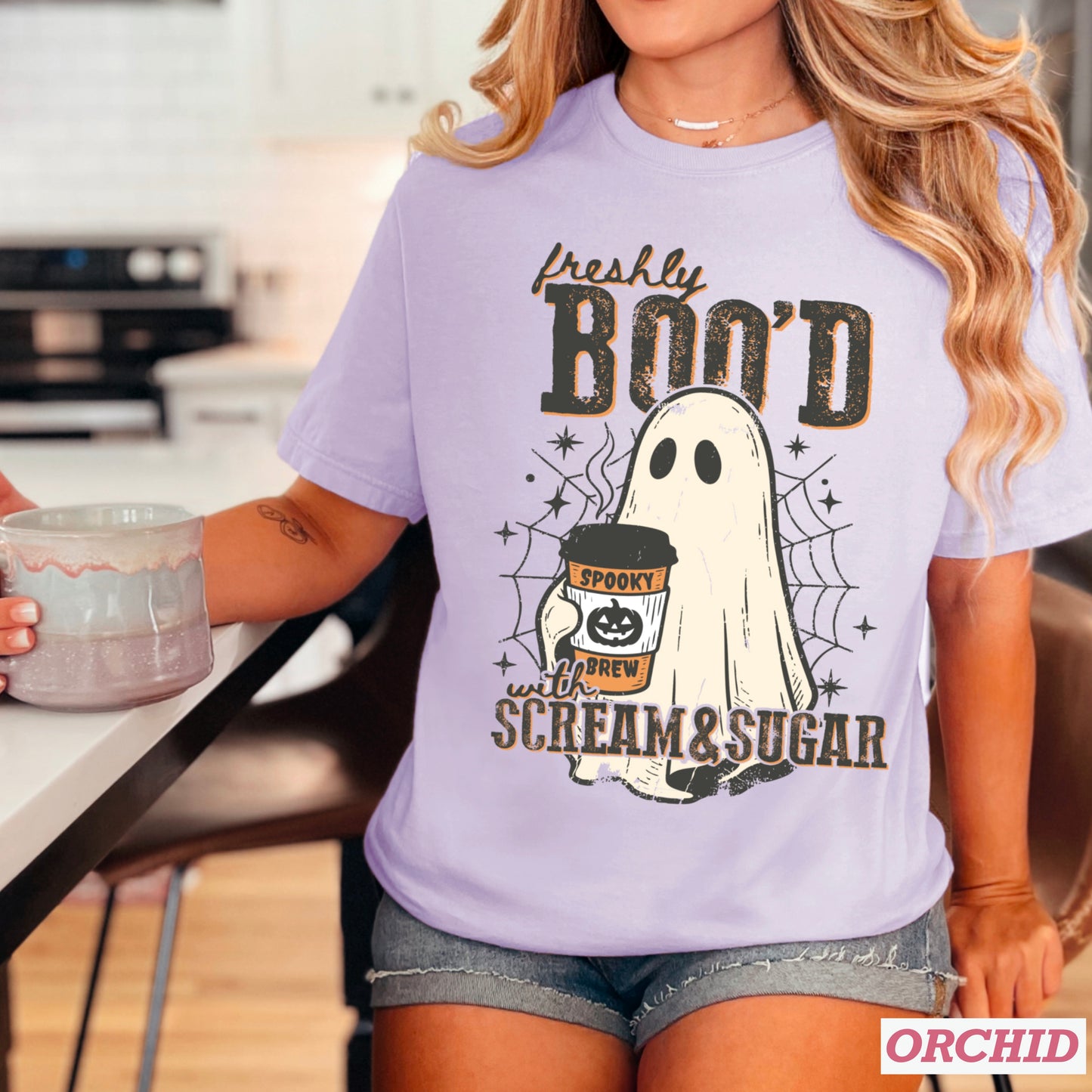 Freshly Boo’d Halloween Comfort Color Graphic Tee