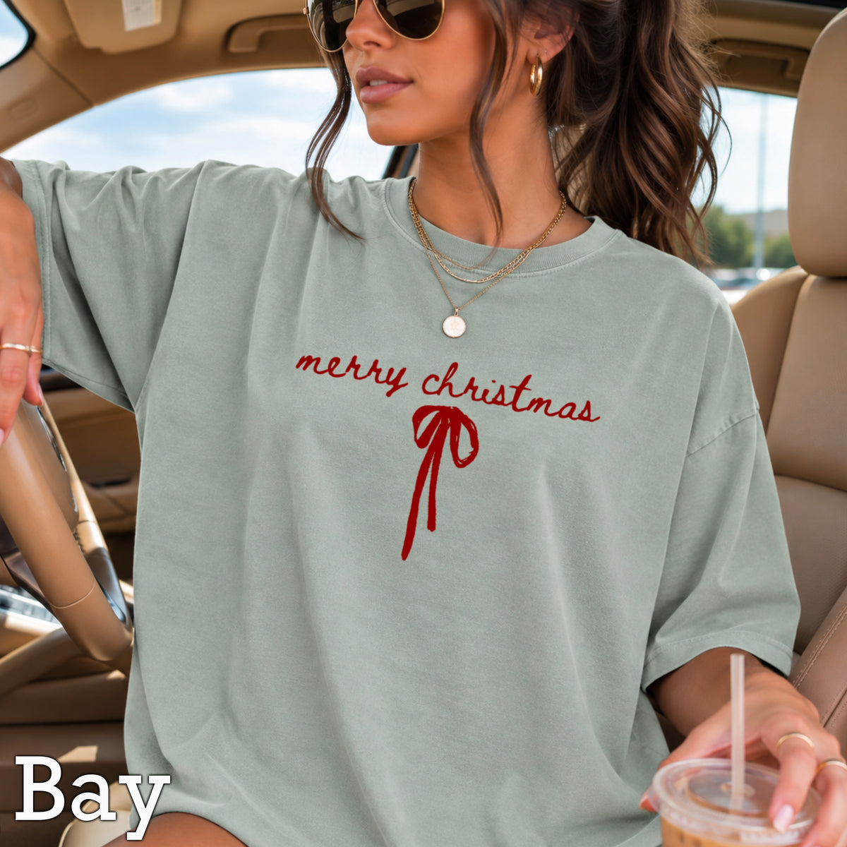 Merry Christmas Comfort Color Graphic Tee