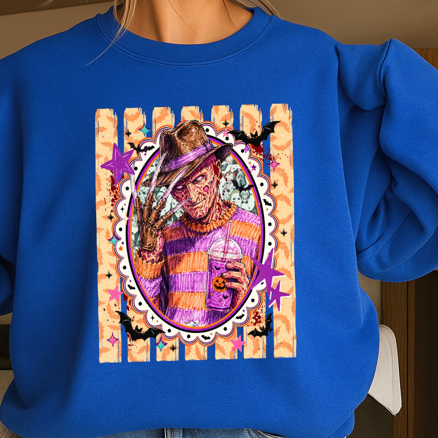 Horror Film Character Crewneck Sweatshirt
