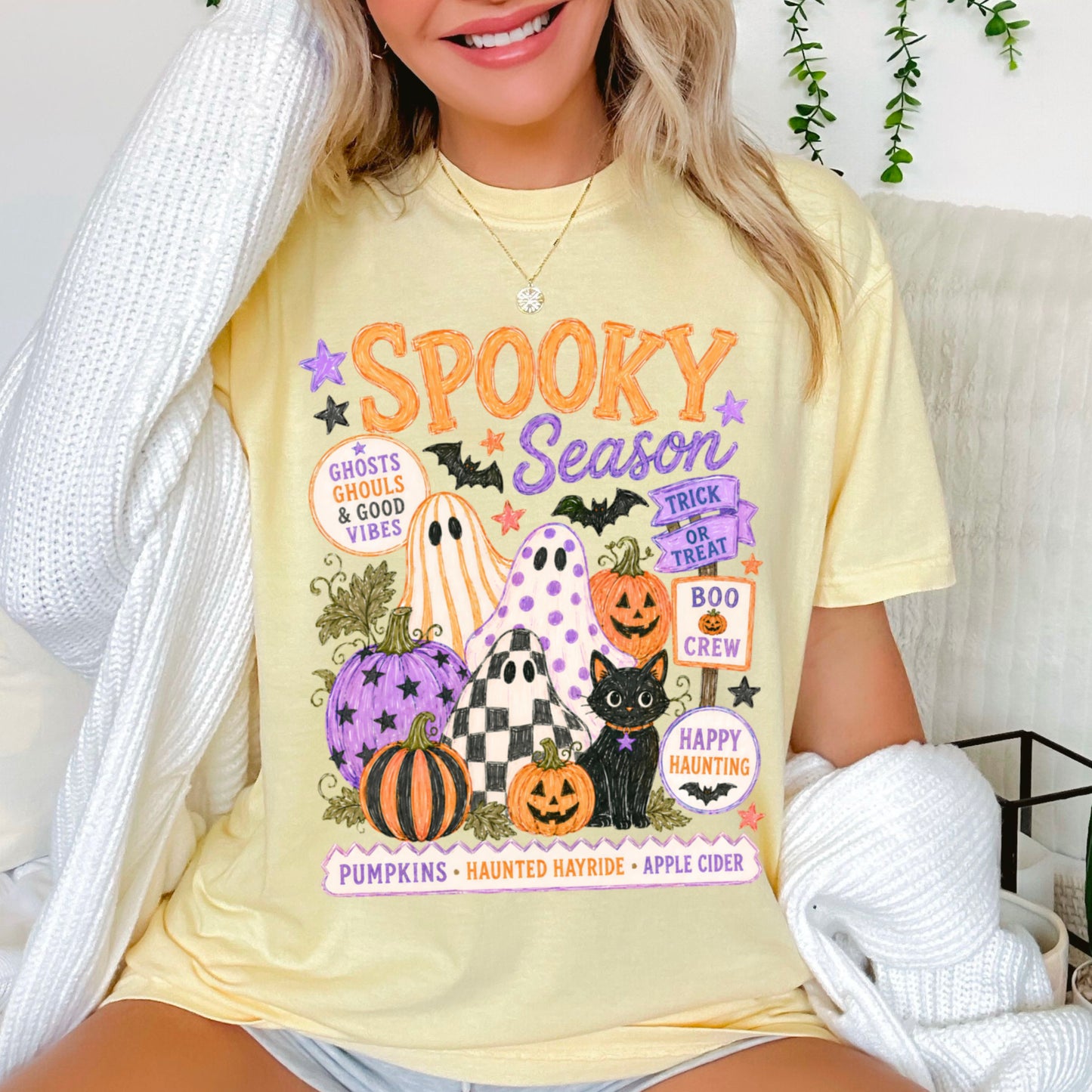 Spooky Season Comfort Color Graphic Tee