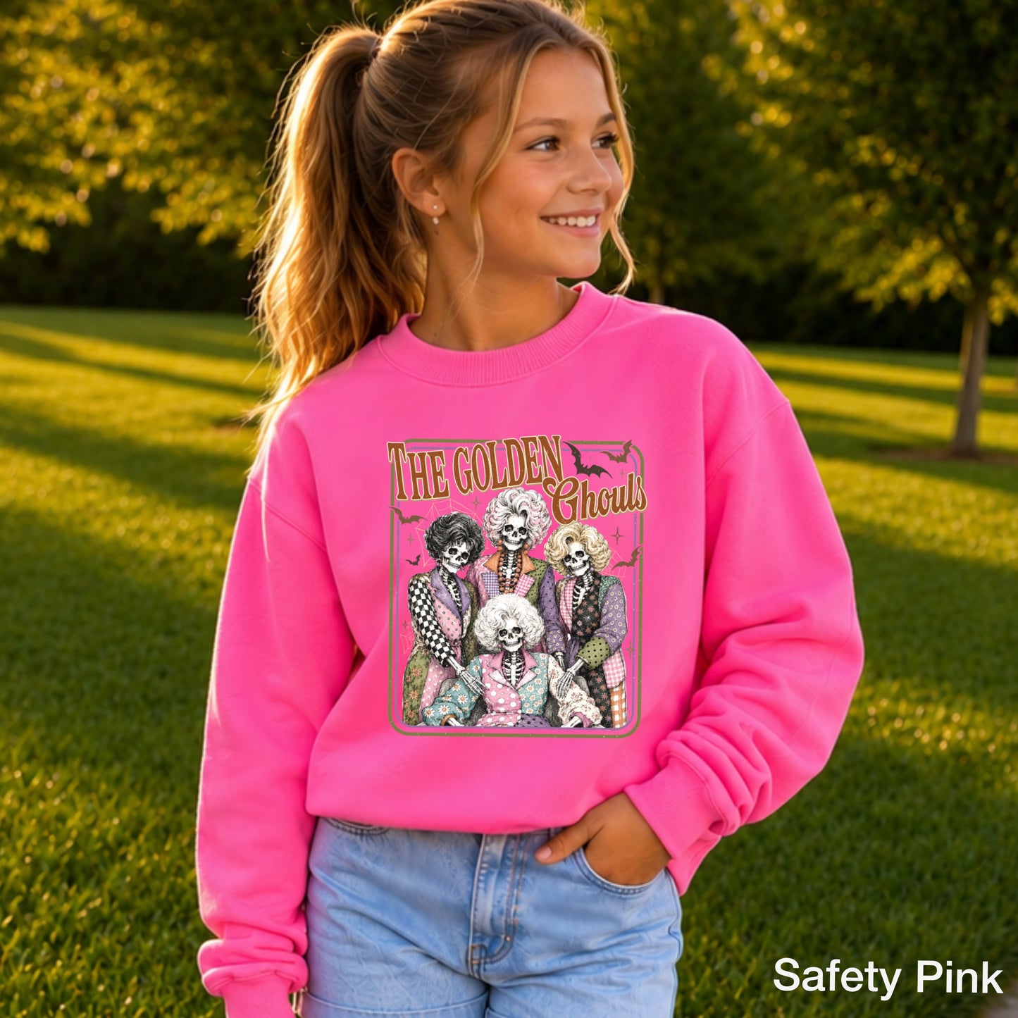 The Golden Ghouls Youth Crewneck Sweatshirt
