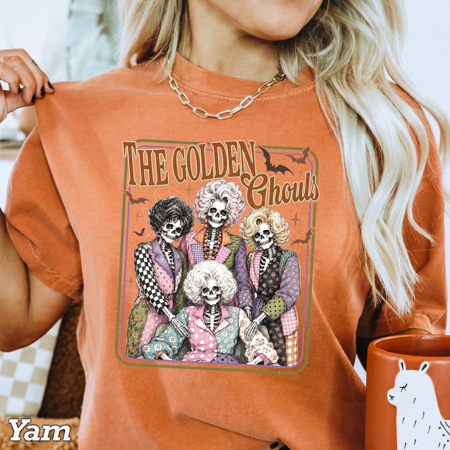 The Golden Ghouls Comfort Color Graphic Tee