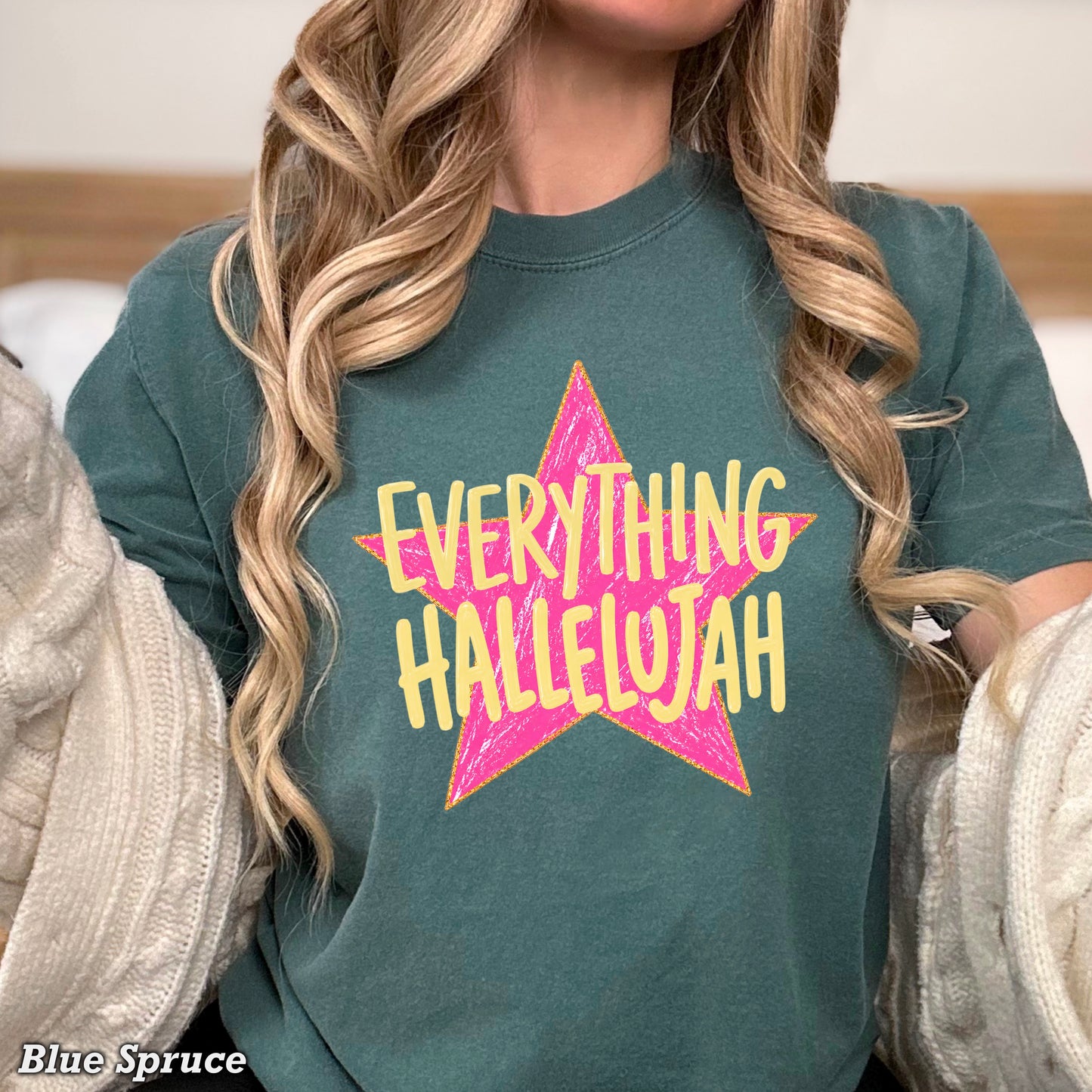 Everything Hallelujah Comfort Color Graphic Tee