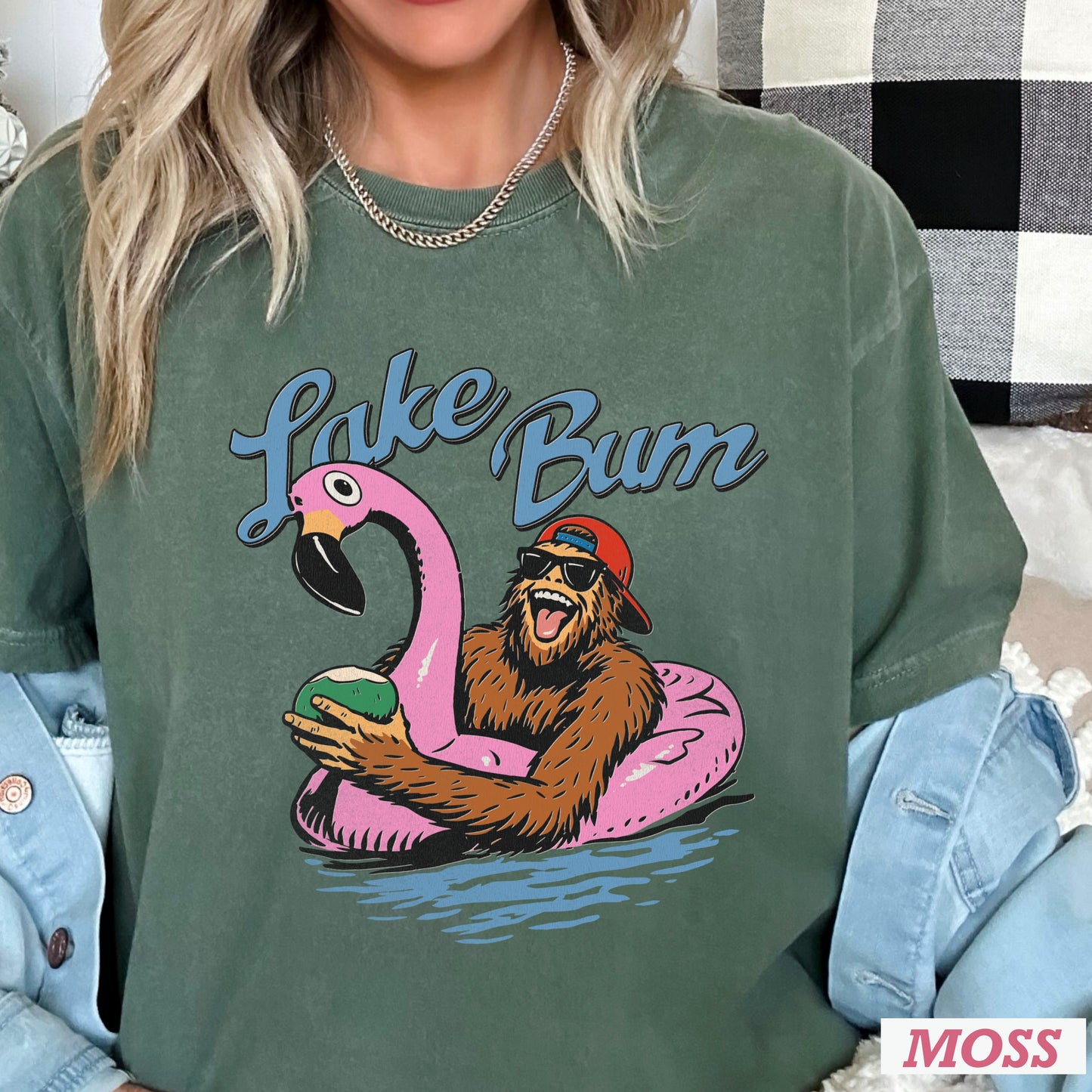 Lake Bum Comfort Color Graphic Tee