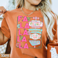 Fa La La Comfort Color Graphic Tee