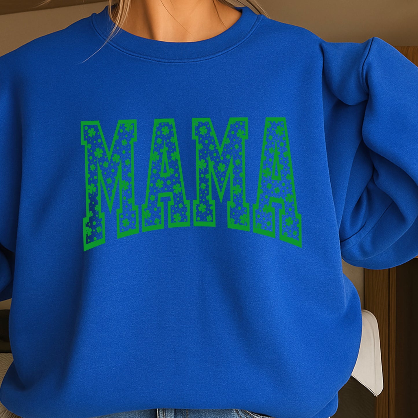 Mama St. Patrick’s Day Crewneck Sweatshirt