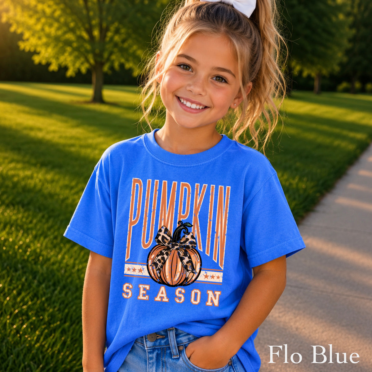 Pumpkin Season Youth Comfort Color T-Shirt