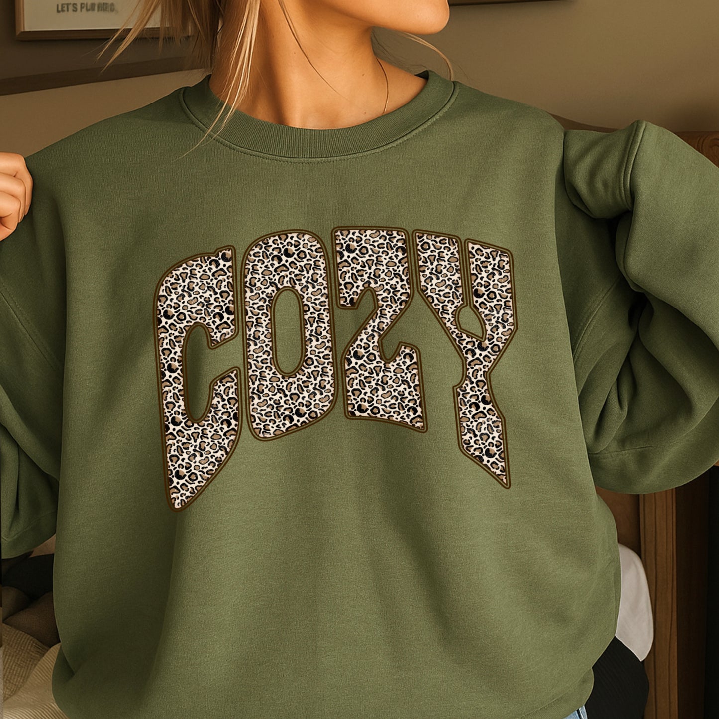 Leopard Cozy Crewneck Sweatshirt