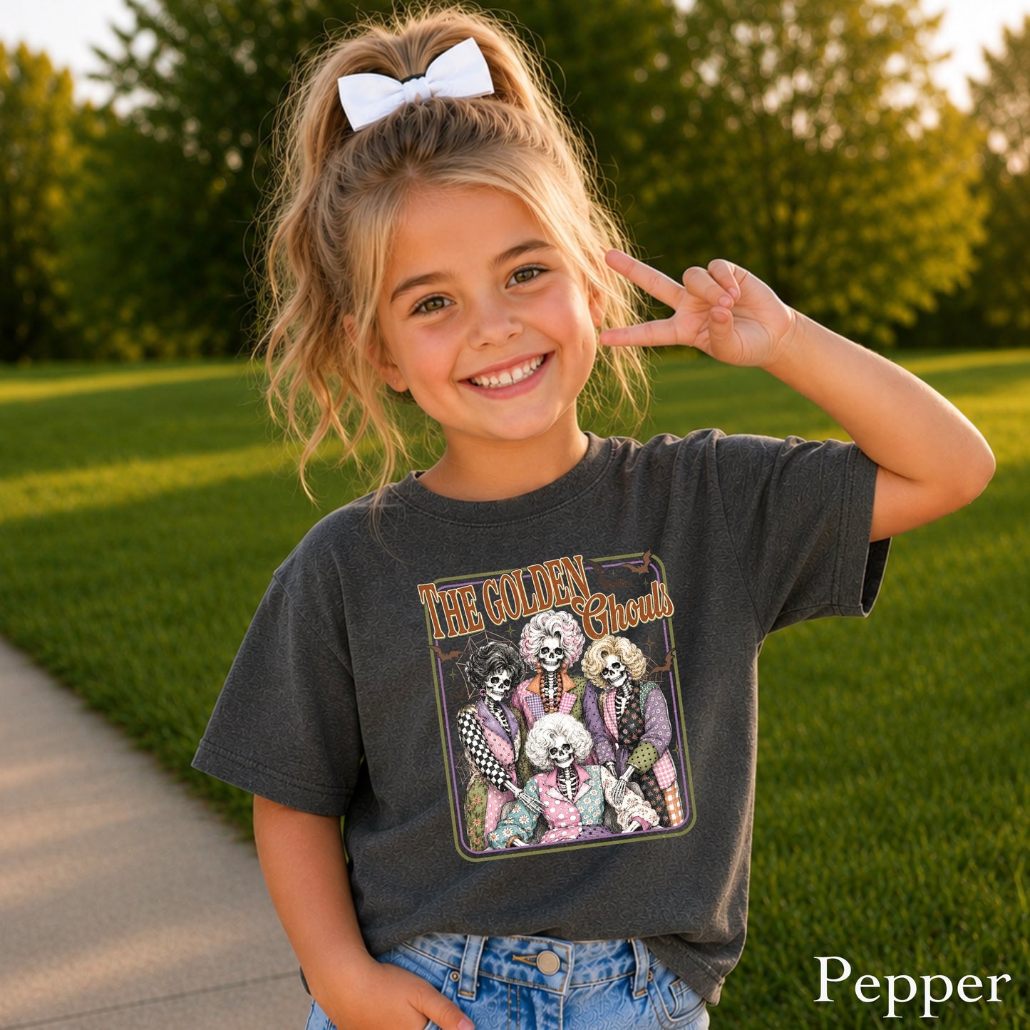 The Golden Ghouls Youth Comfort Color T-Shirt