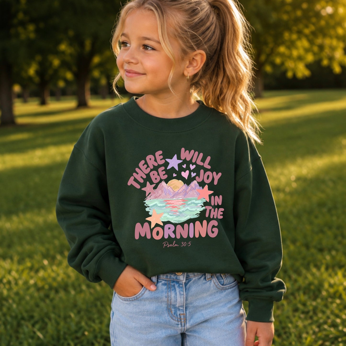There Will Be Joy In The Morning Youth Crewneck Sweatshirt