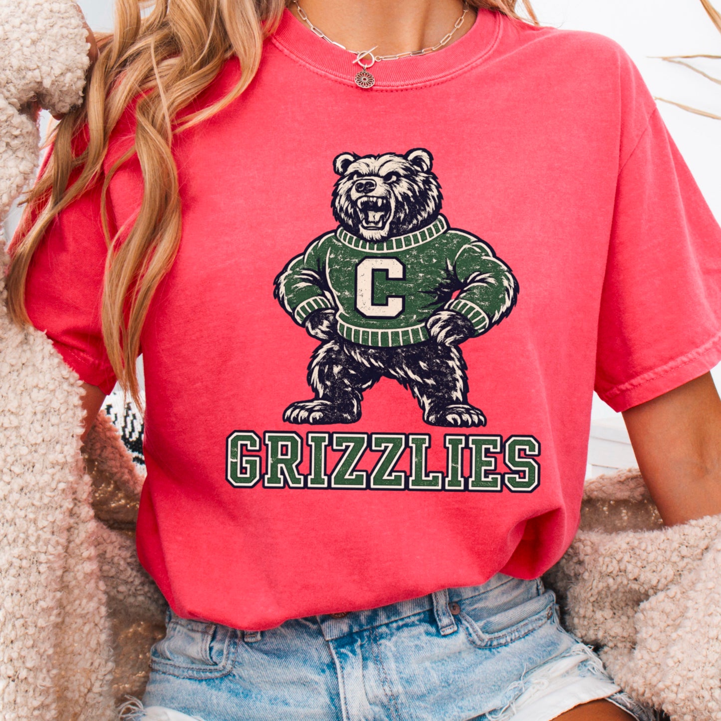 Grizzlies Comfort Color Graphic Tee