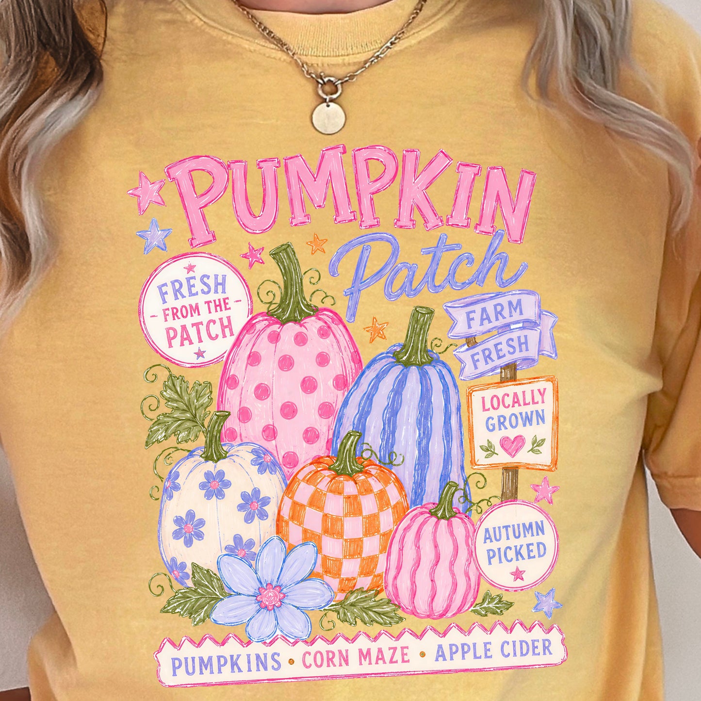 Pumpkin Patch Comfort Color Graphic Tee