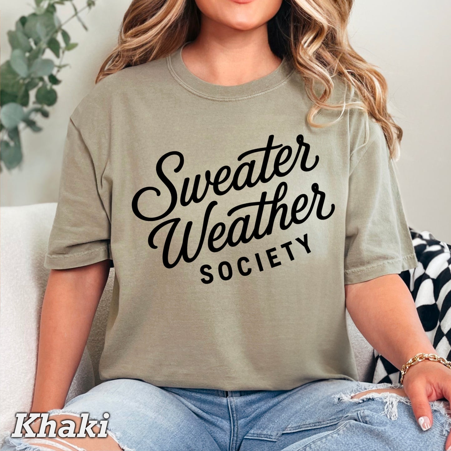 Sweater Weather Society Comfort Color Graphic Tee