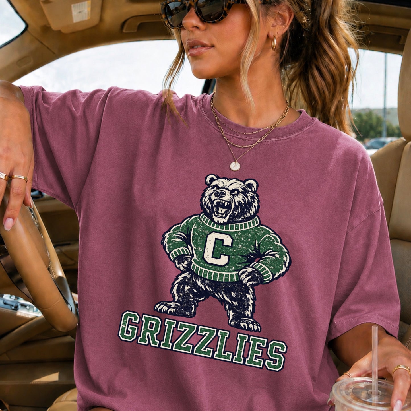 Grizzlies Comfort Color Graphic Tee