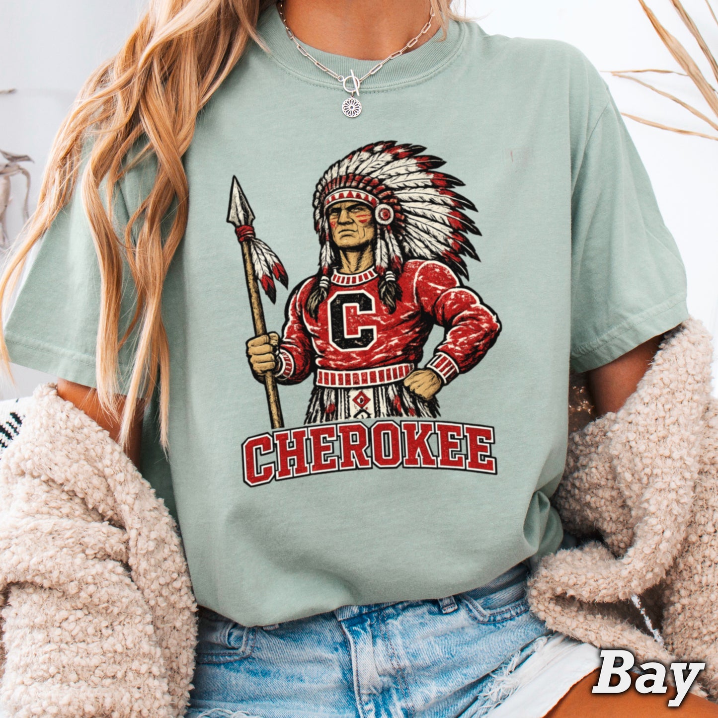 Cherokee Warriors Comfort Color Graphic Tee