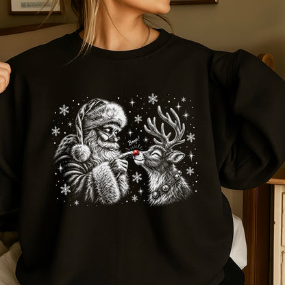 Christmas Santa Boop Crewneck Sweatshirt