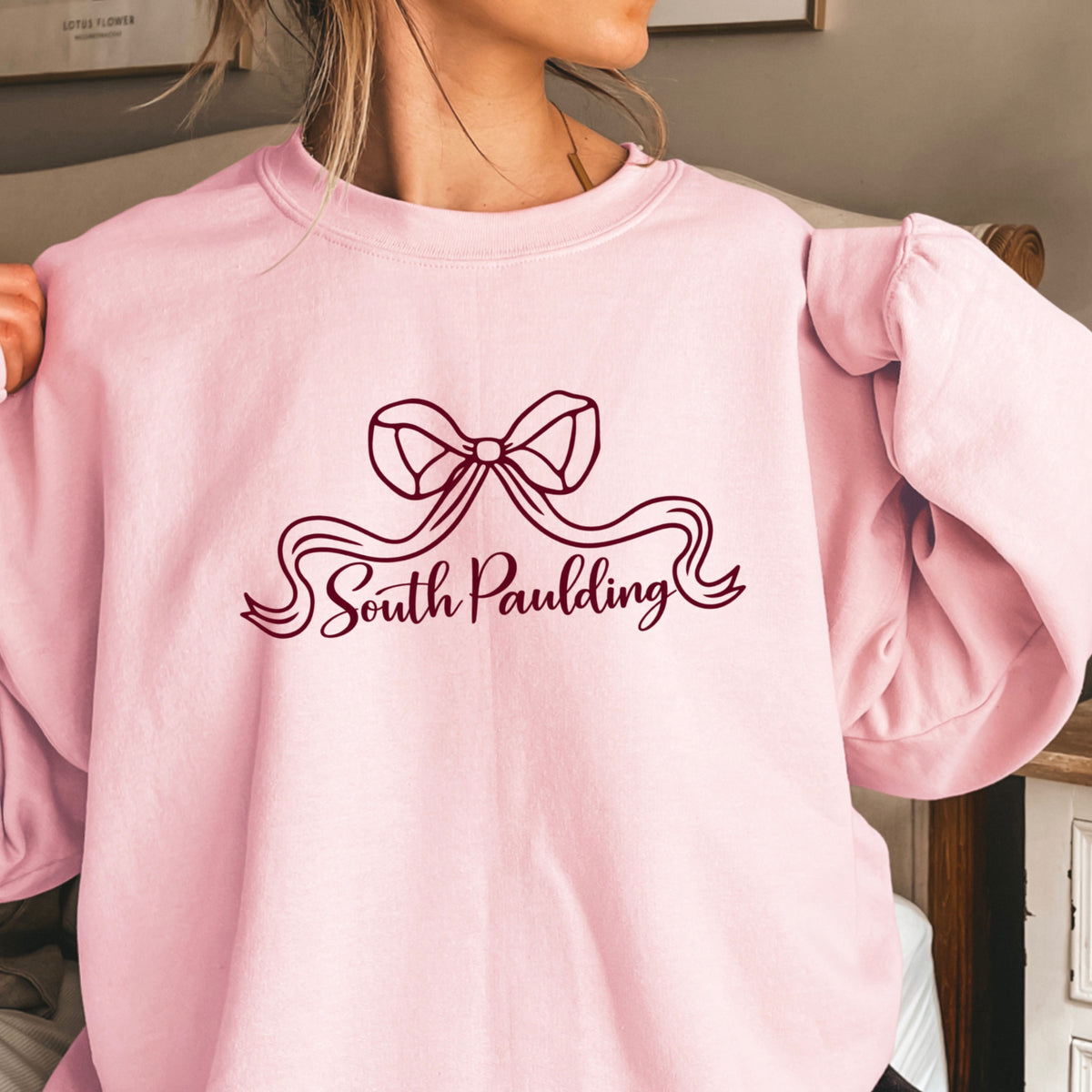Spartans Coquette Bow Crewneck Sweatshirt