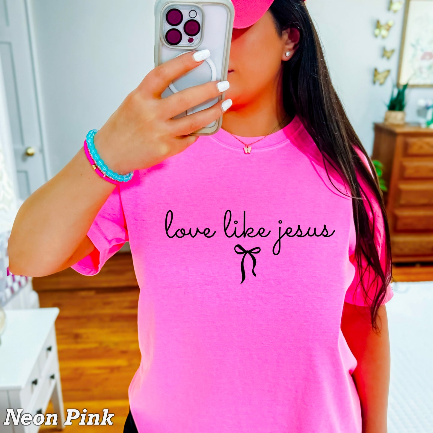 Love Like Jesus Christian Comfort Color Graphic Tee
