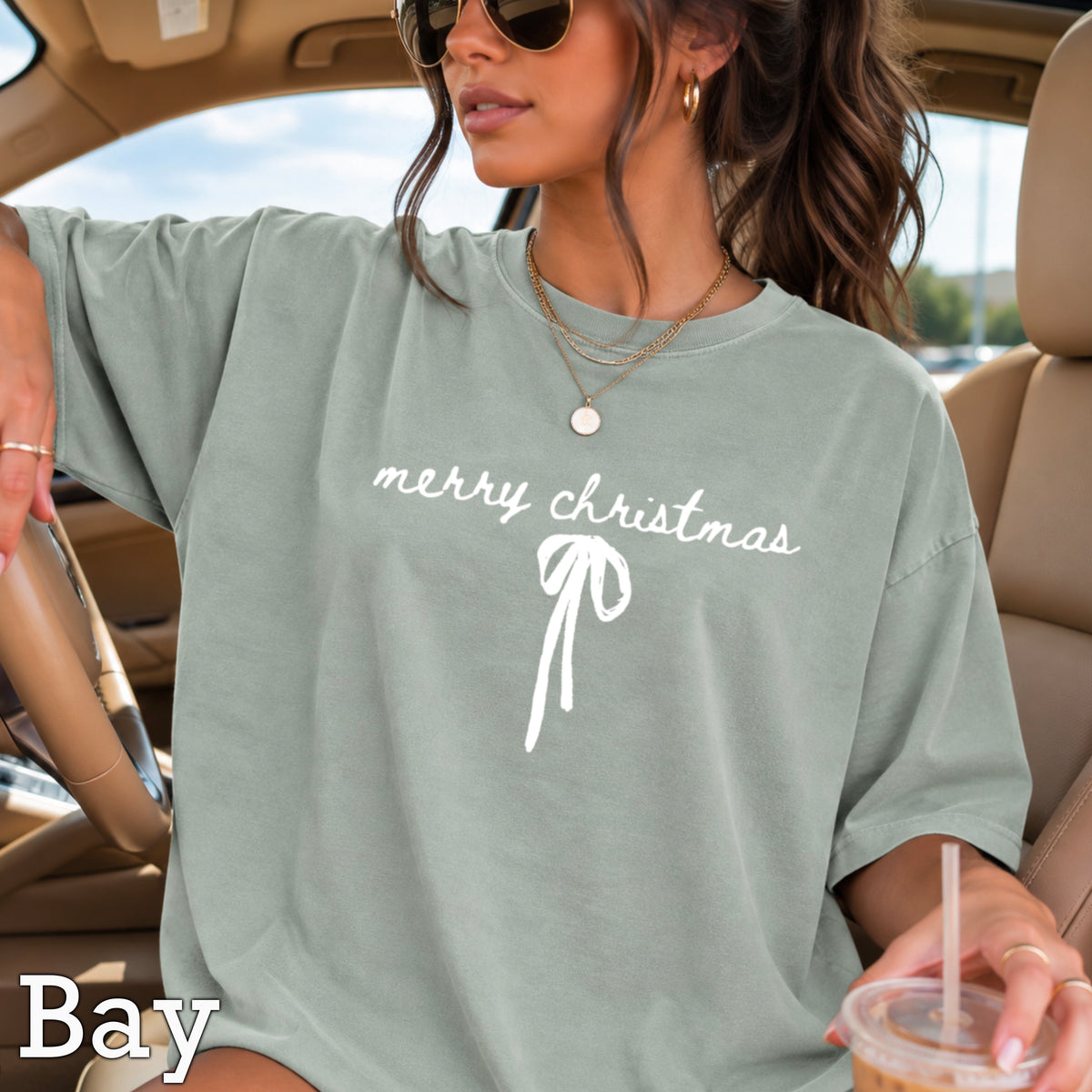 Merry Christmas Comfort Color Graphic Tee