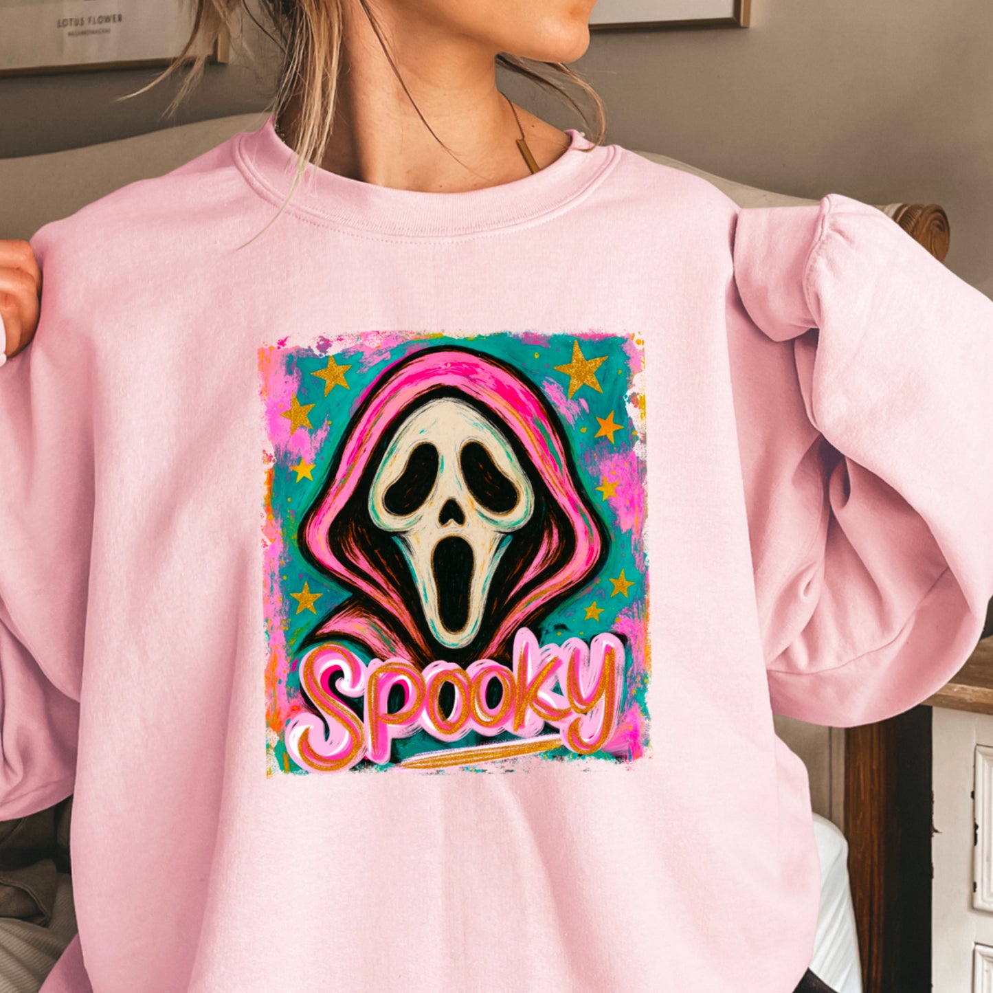 Spooky Floral Crewneck Sweatshirt