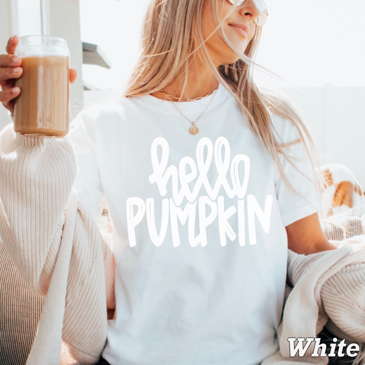 Hello Pumpkin Comfort Color Graphic Tee