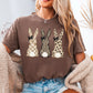 Easter Rabbit Trio Easter Comfort Color Graphic Tee