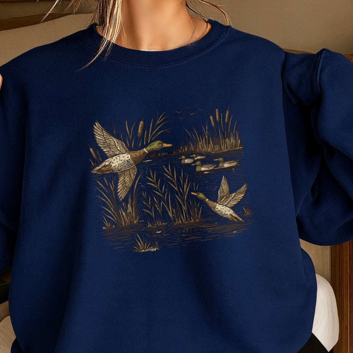 Mallard Duck Crewneck Sweatshirt