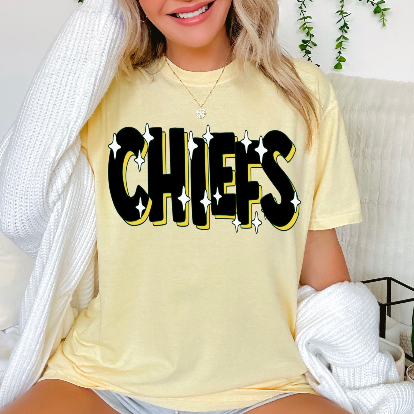 Chiefs  Comfort Color Graphic Tee