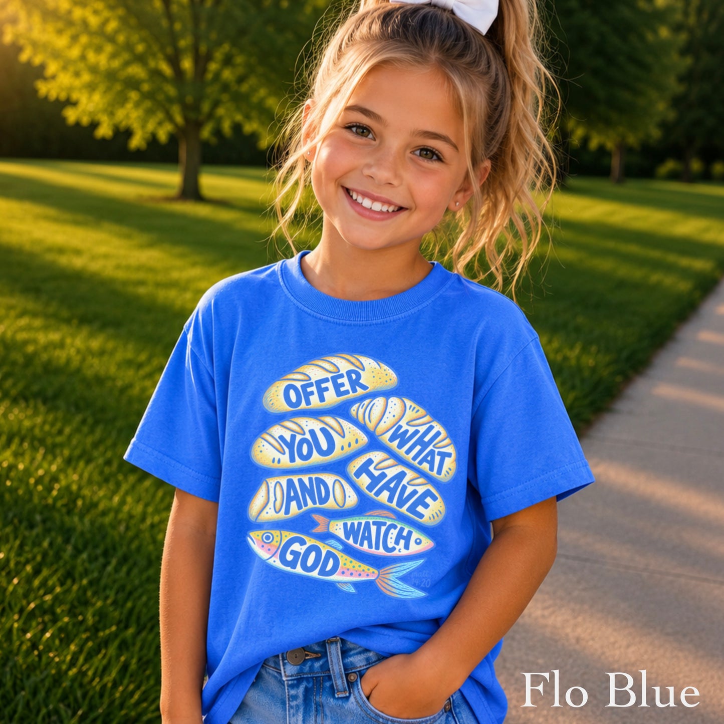 Offer What You Have And Watch God Youth Comfort Color T-Shirt