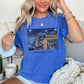 I Live Here Now Raccoon Baseball Comfort Color Graphic Tee