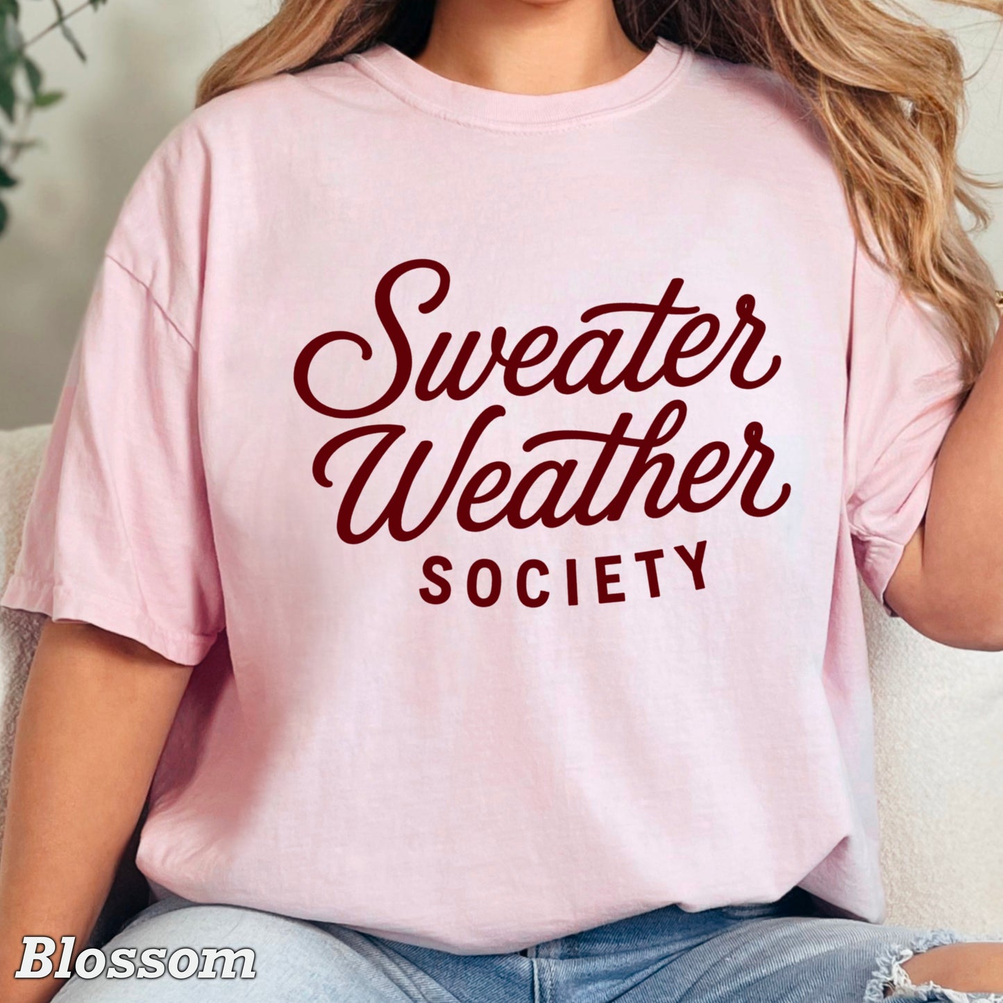 Sweater Weather Society Comfort Color Graphic Tee