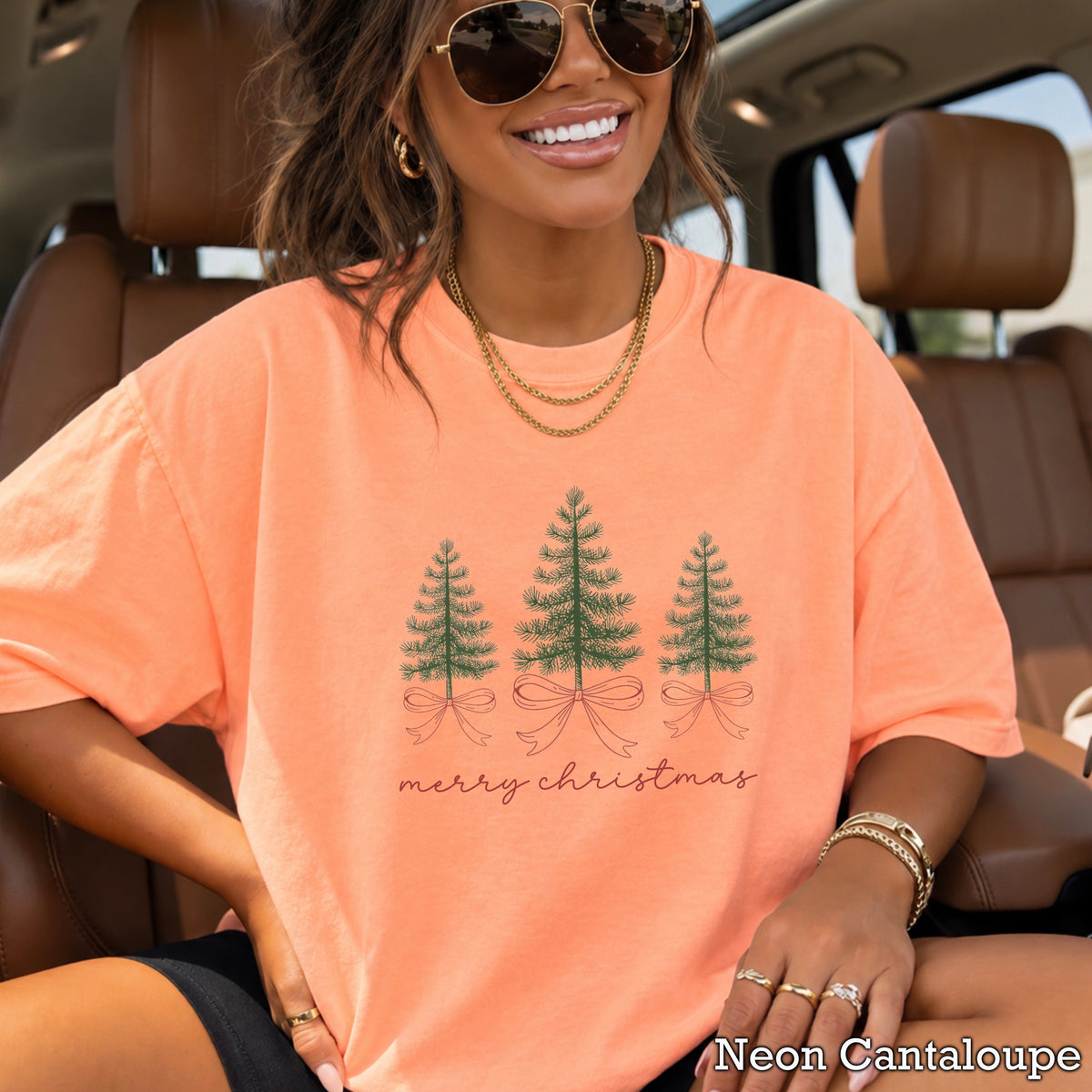 Merry Christmas Comfort Color Graphic Tee