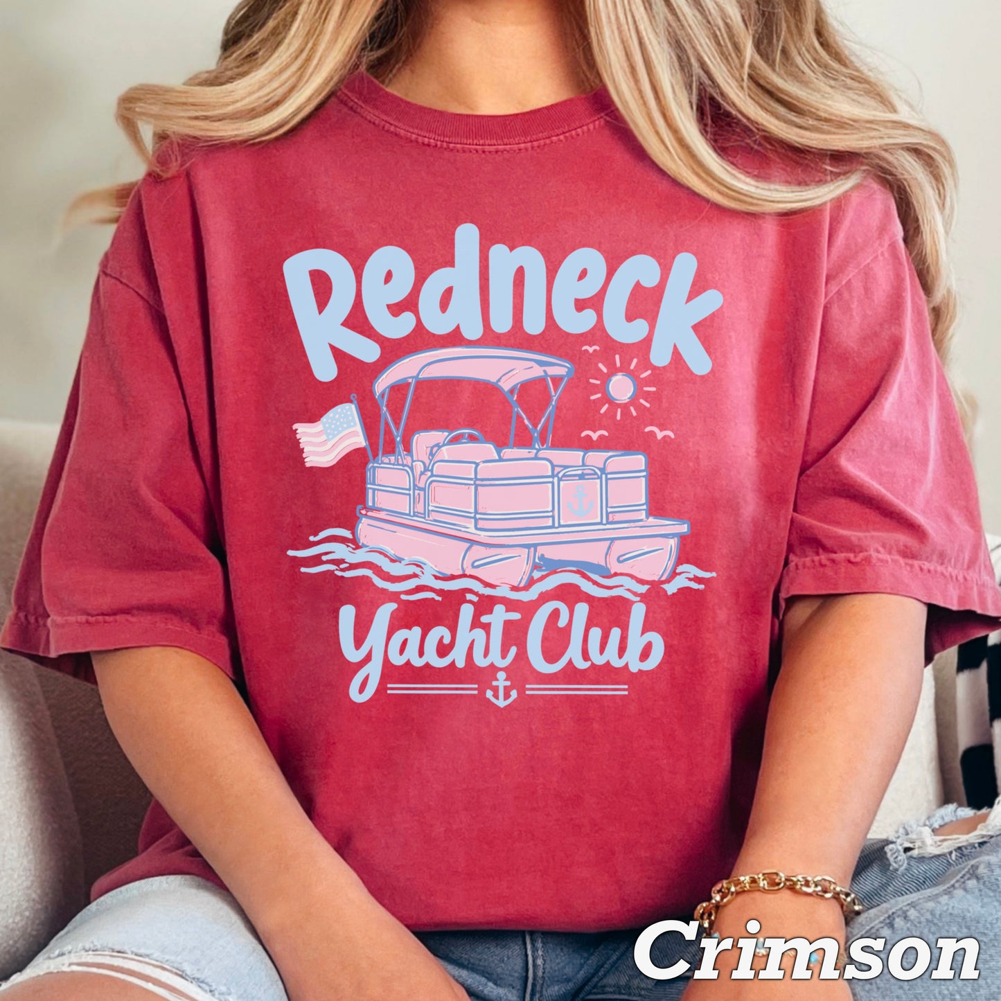 Redneck Yacht Club Comfort Color Graphic Tee