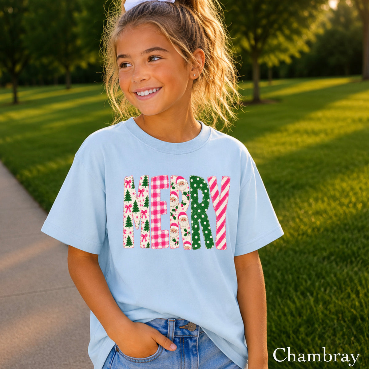 Merry Christmas Youth Comfort Color T-Shirt
