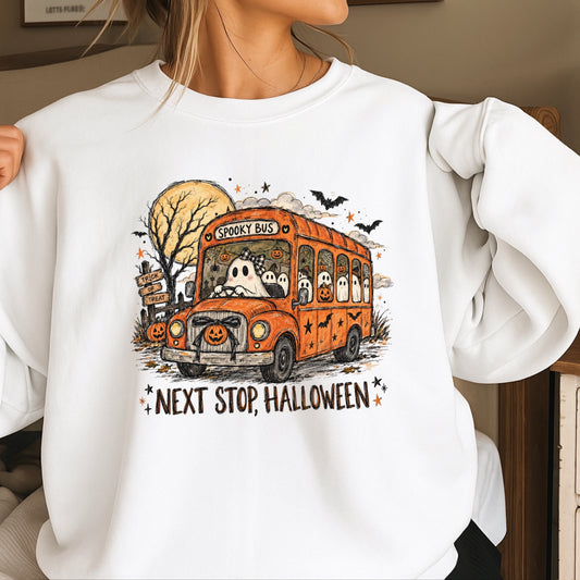 Next Stop Halloween Crewneck Sweatshirt